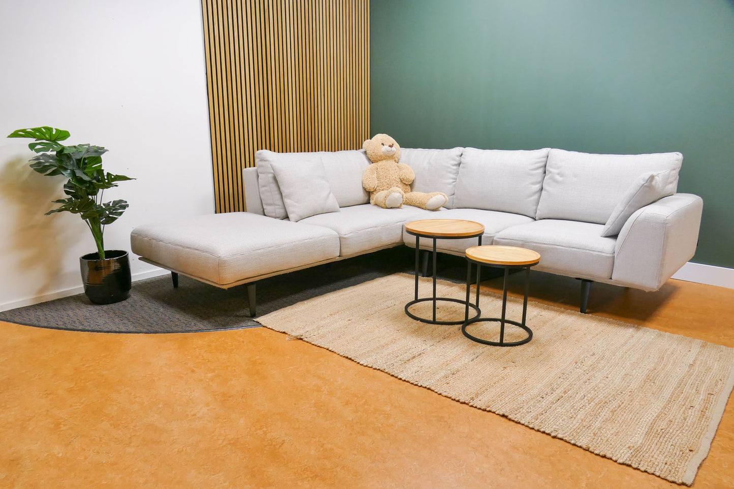 Refurbished Hoekbank Passe Partout Gianni Beige