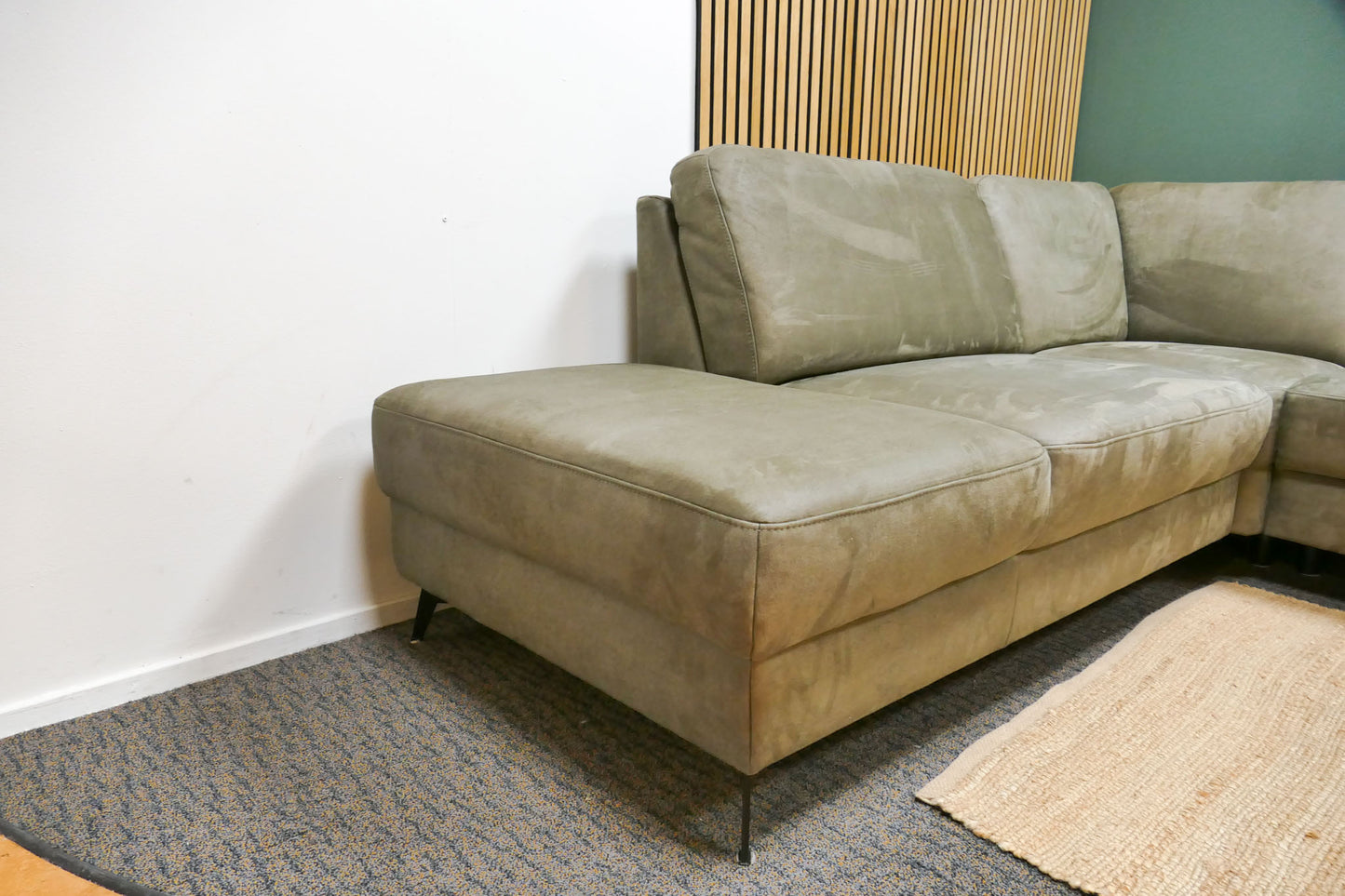 Refurbished Hoekbank Microvezel Groen