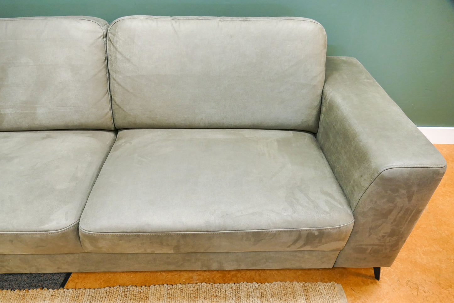 Refurbished Hoekbank Microvezel Groen