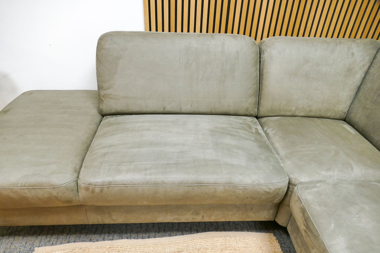 Refurbished Hoekbank Microvezel Groen