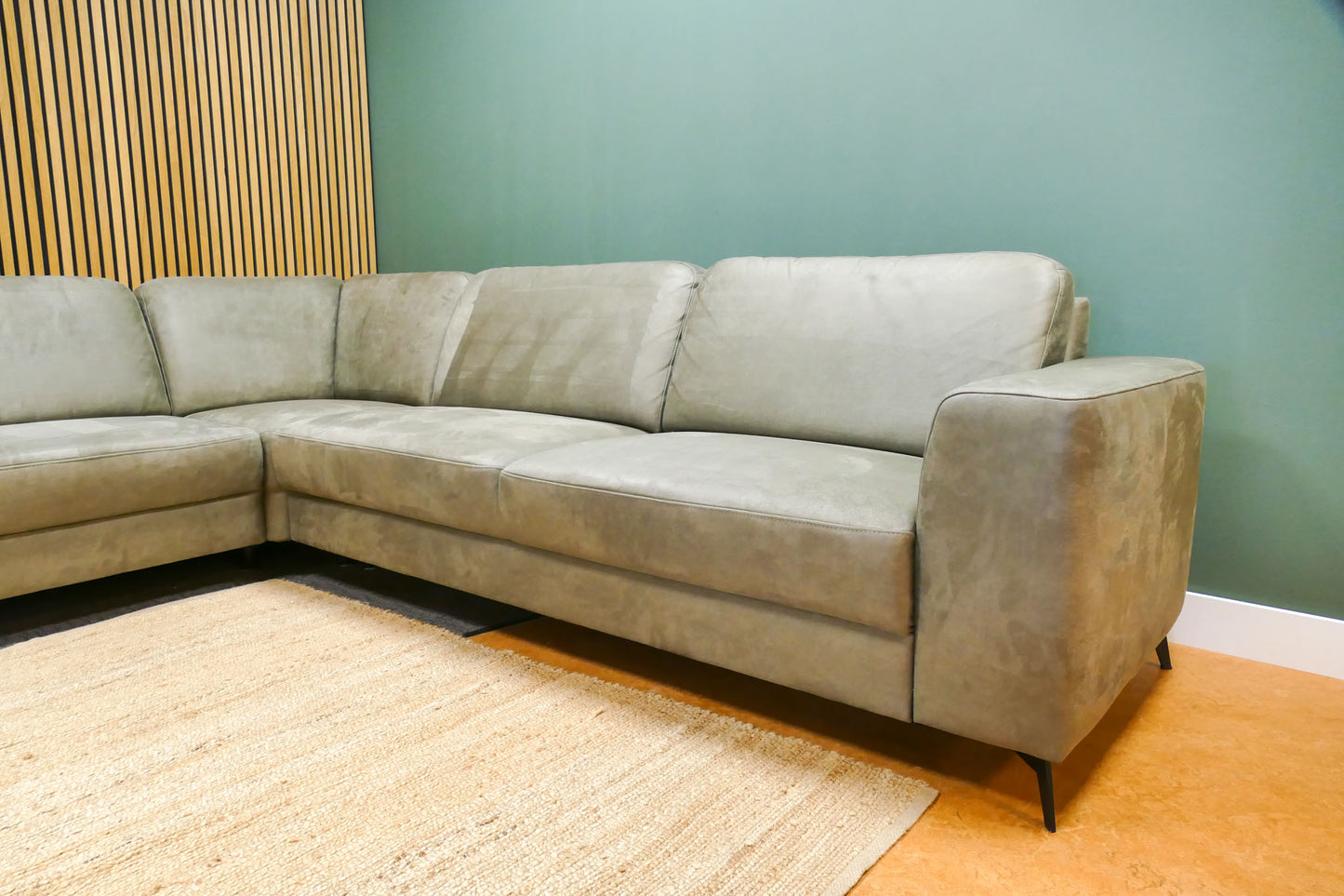 Refurbished Hoekbank Microvezel Groen