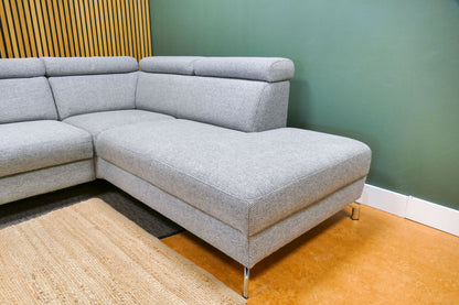 Refurbished Montel Hoekbank Chicago Lichtgrijs