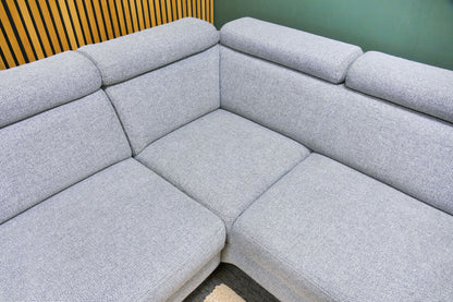 Refurbished Montel Hoekbank Chicago Lichtgrijs