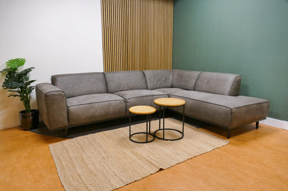 Refurbished Hoekbank BePureHome Statement Microvezel Bruin