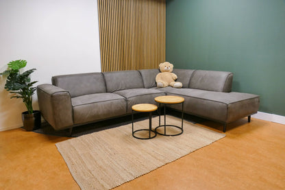 Refurbished Hoekbank BePureHome Statement Microvezel Bruin