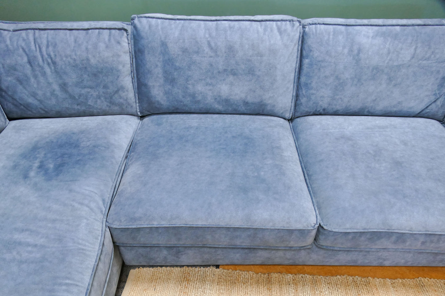 Refurbished Hoekbank Blauw Label 67