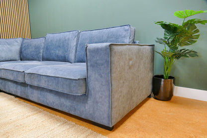 Refurbished Hoekbank Blauw Label 67