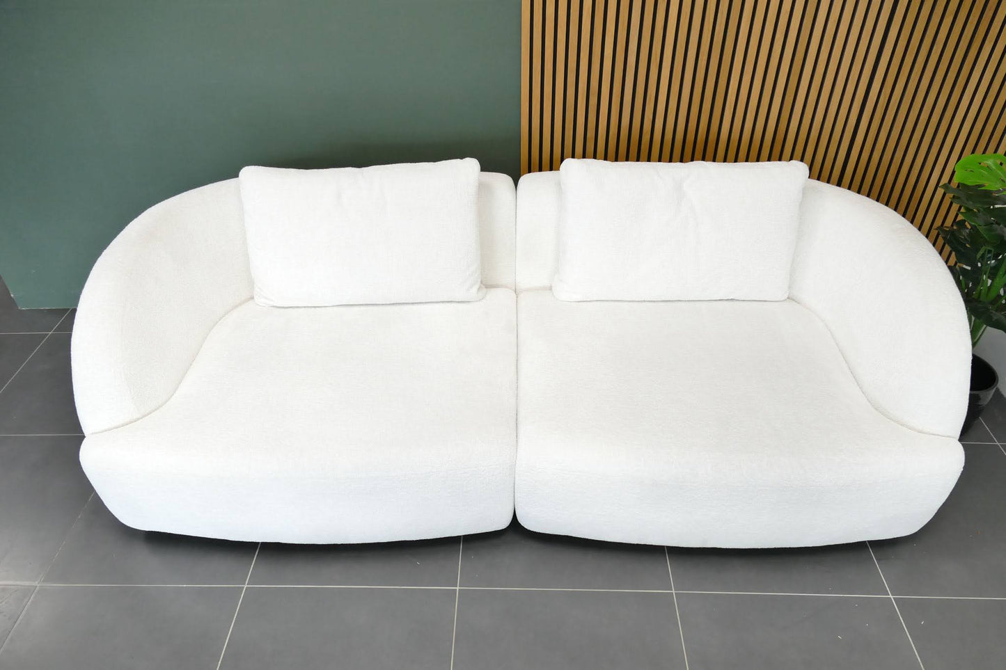 Refurbished Rechte 3-zits bank Passe Partout Medusa