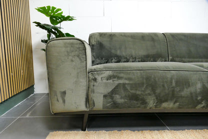 Refurbished Hoekbank BePureHome Velvet Groen