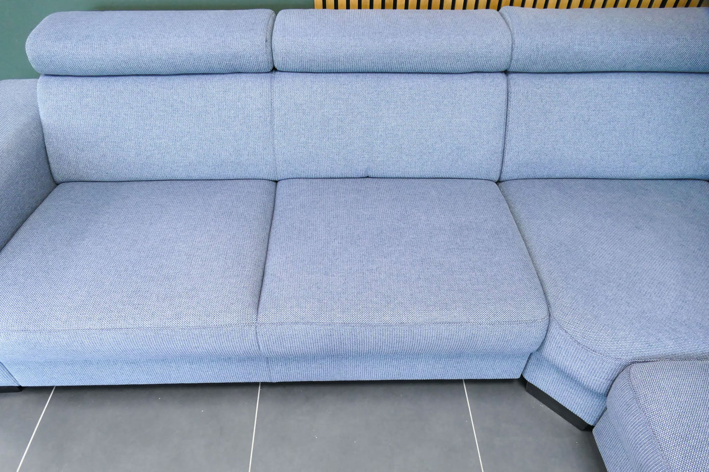 Refurbished Hoekbank De Bommel Blauw grijs