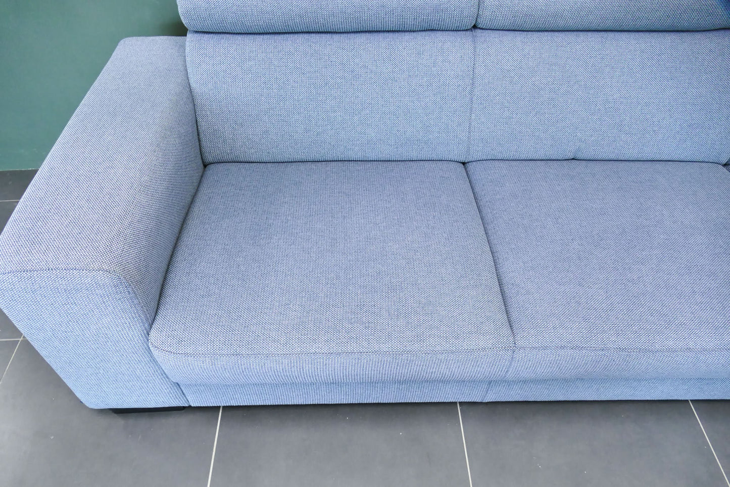 Refurbished Hoekbank De Bommel Blauw grijs