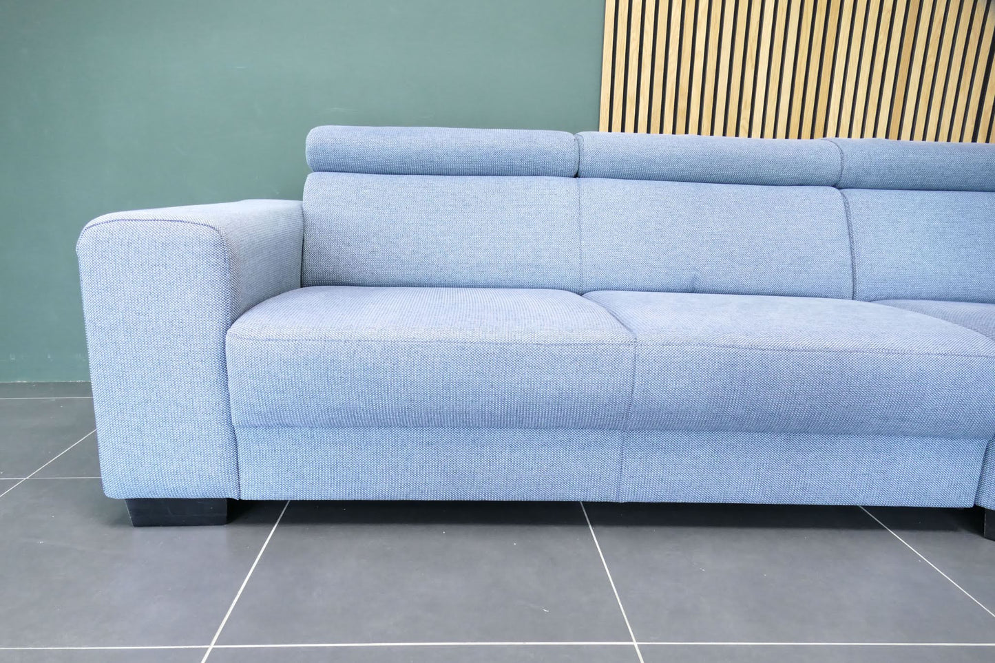 Refurbished Hoekbank De Bommel Blauw grijs