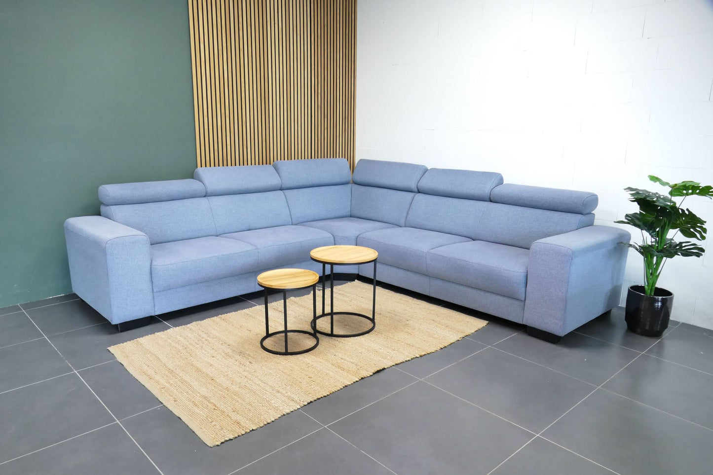 Refurbished Hoekbank De Bommel Blauw grijs