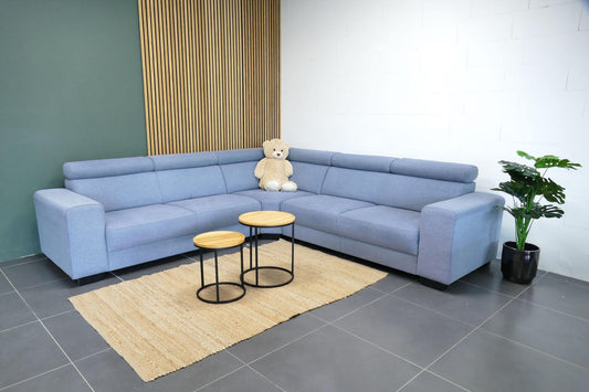 Refurbished Hoekbank De Bommel Blauw grijs