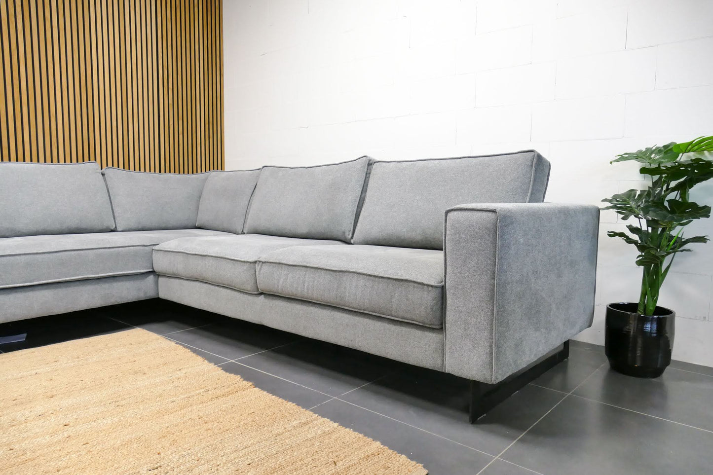 Refurbished Hoekbank Zitmaxx Lichtgrijs