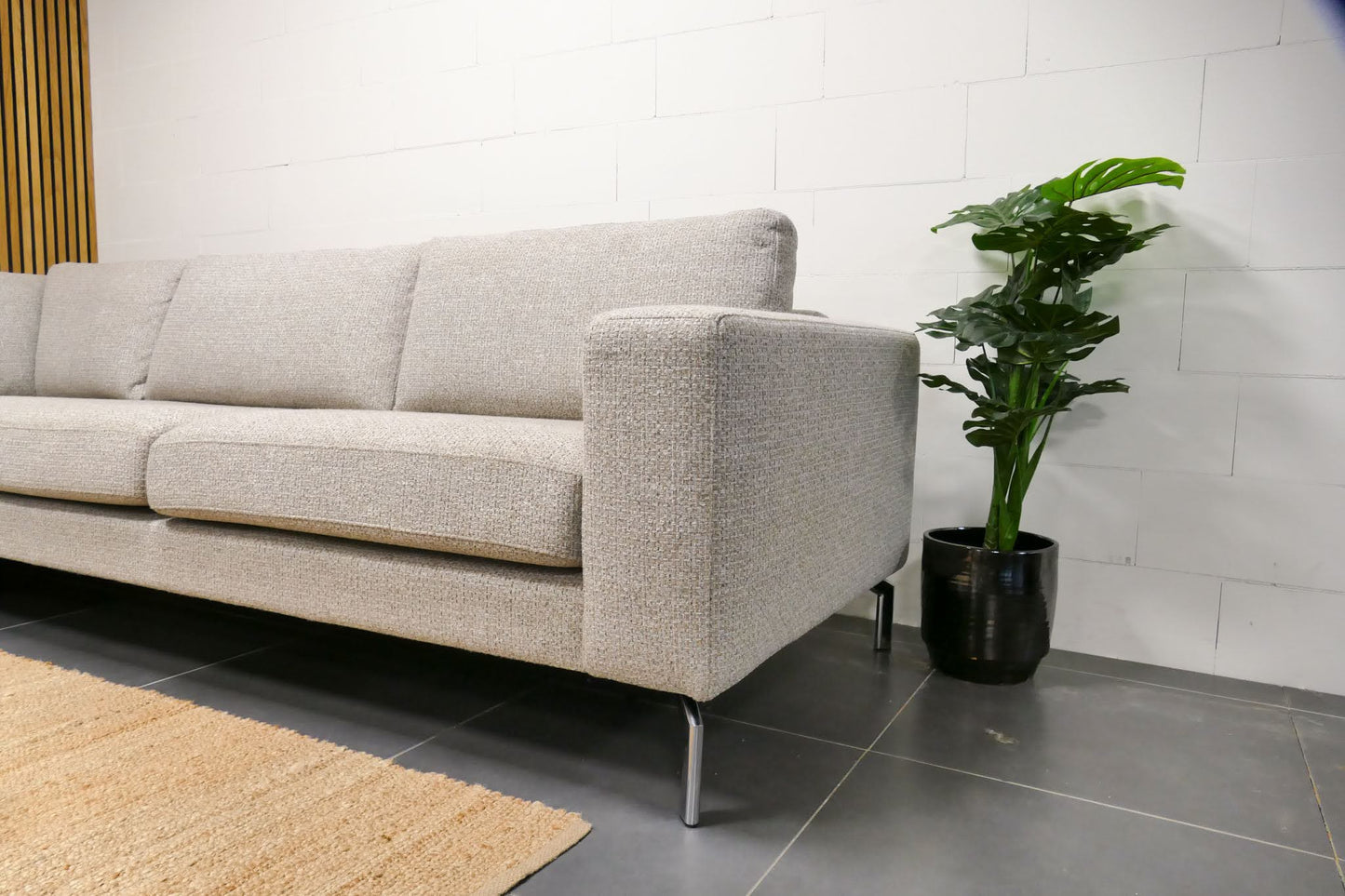 Refurbished Hoekbank Groot Beige