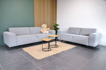 Refurbished set 3 + 2 zits lichtgrijs INHOUSE