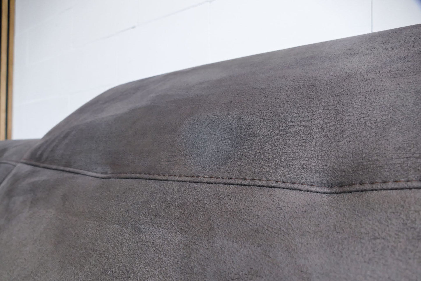 Refurbished Hoekbank Bayfield antraciet verstelbare hoofdsteunen