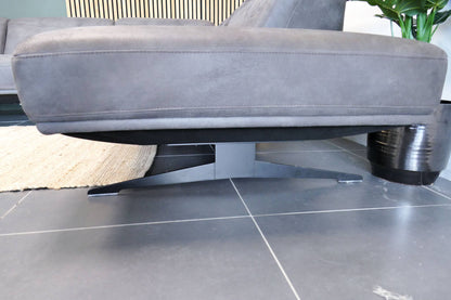 Refurbished Hoekbank Bayfield antraciet verstelbare hoofdsteunen