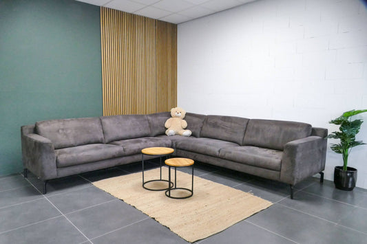 Refurbished Hoekbank Montel Montelex Antraciet