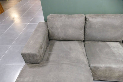 Grote U-bank Haco Antraciet microvezel