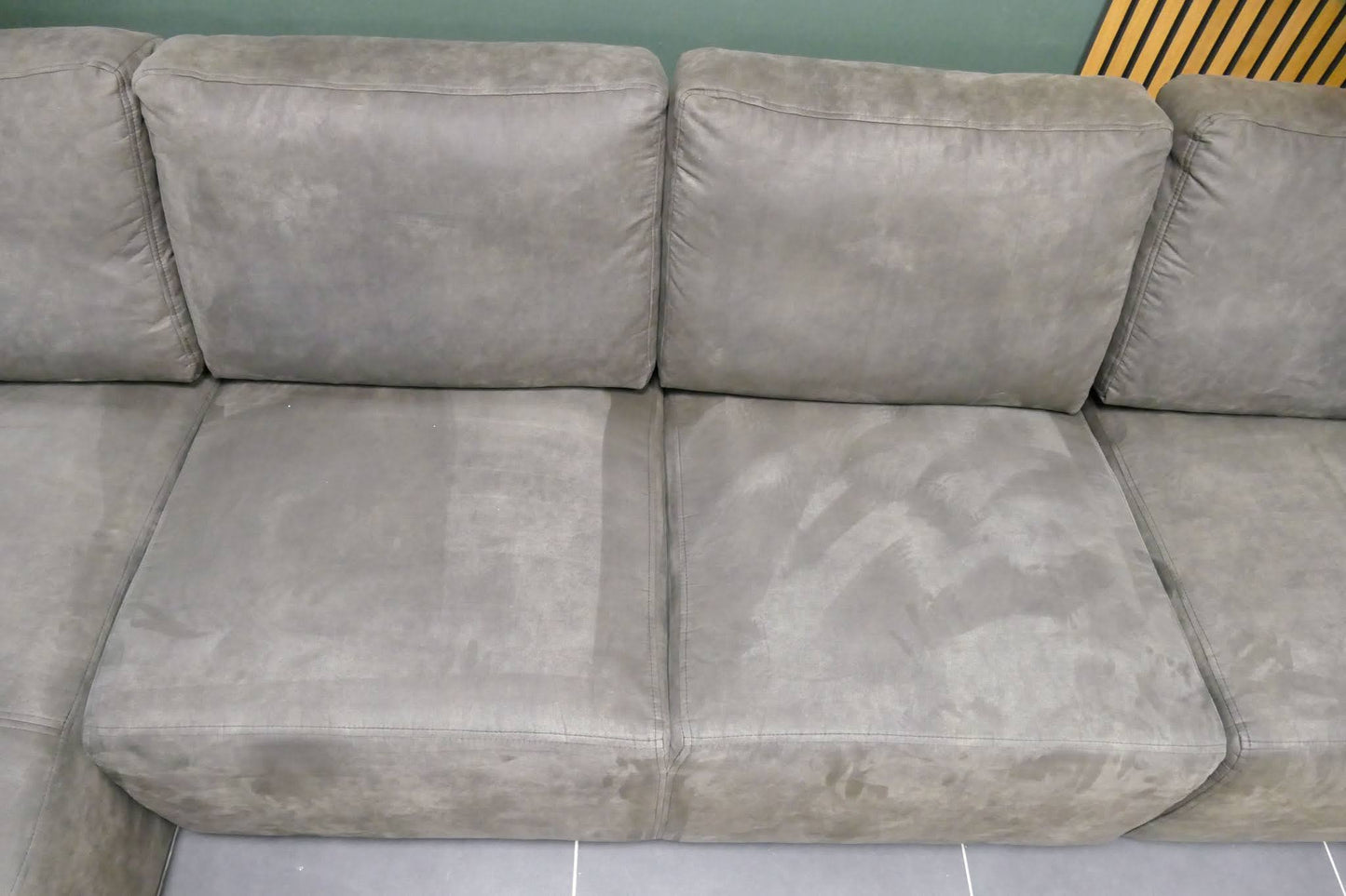 Grote U-bank Haco Antraciet microvezel