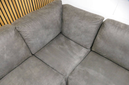 Grote U-bank Haco Antraciet microvezel