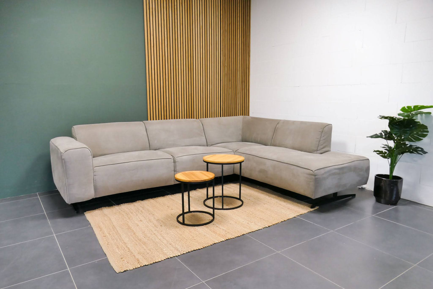 Refurbished Hoekbank Nous Living Taupe