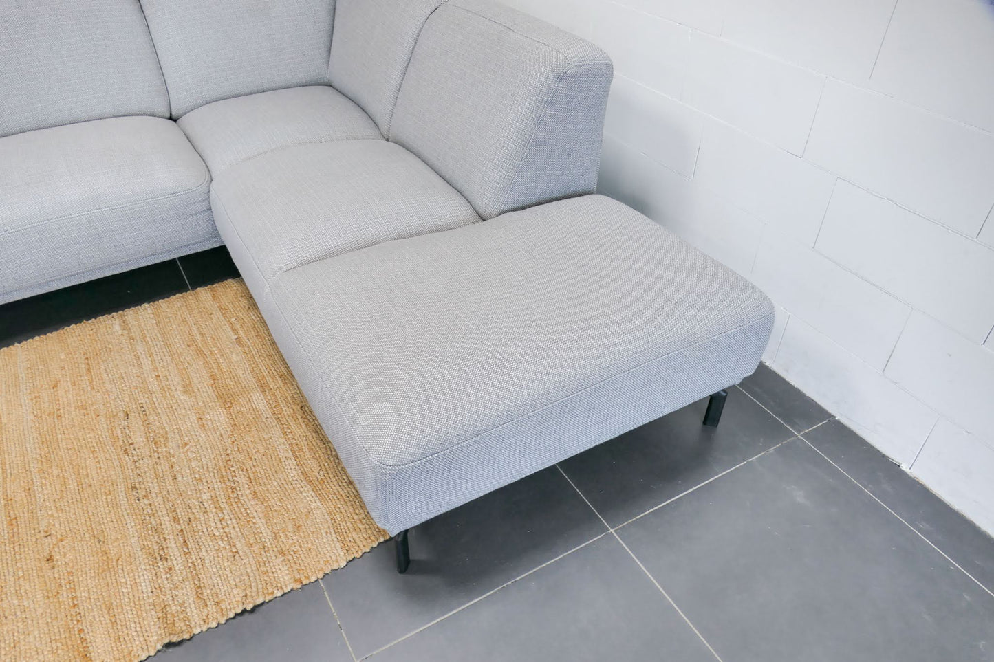 Refurbished Montel Hoekbank Viano Lichtgrijs