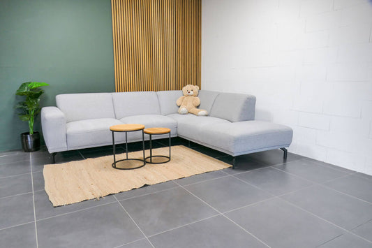 Refurbished Montel Hoekbank Viano Lichtgrijs