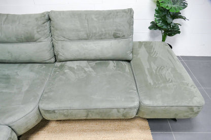 Refurbished Hoekbank Groen Henders & Hazel Microvezel