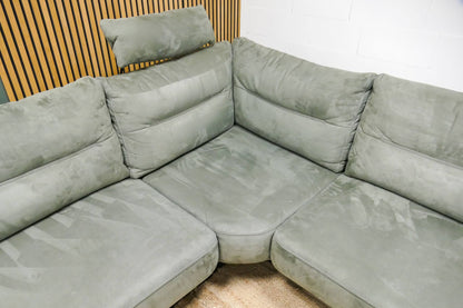 Refurbished Hoekbank Groen Henders & Hazel Microvezel