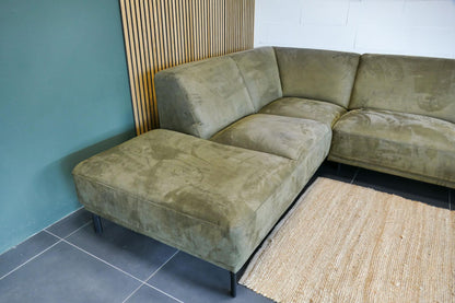 Refurbished Montel Hoekbank Viano Microvezel Groen