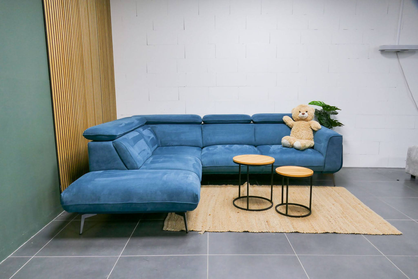 Refurbished Xooon Hoekbank Volare Blauw