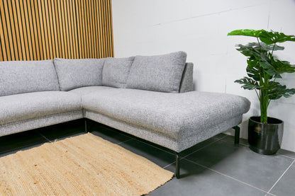 Refurbished Hoekbank Sanders Wonen Lichtgrijs