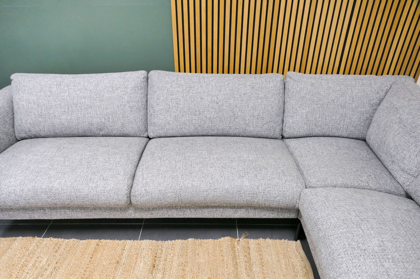 Refurbished Hoekbank Sanders Wonen Lichtgrijs