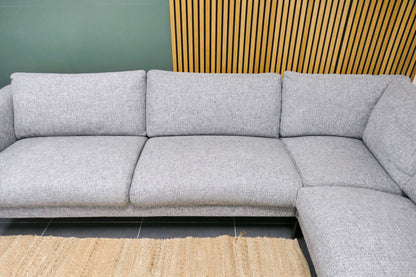 Refurbished Hoekbank Sanders Wonen Lichtgrijs
