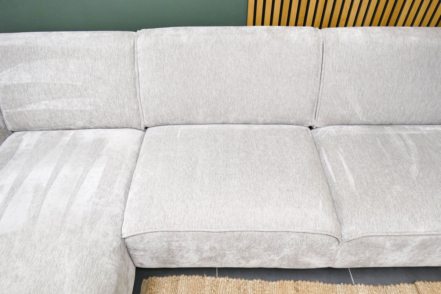 Refurbished Beige Kleine Hoekbank Prominent