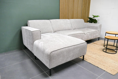 Refurbished Beige Kleine Hoekbank Prominent