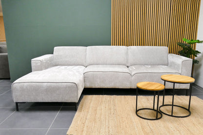 Refurbished Beige Kleine Hoekbank Prominent