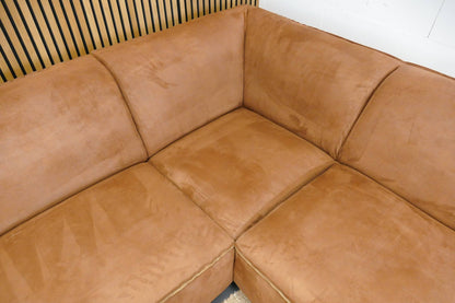 Refurbished Cognac Hoekbank Label67