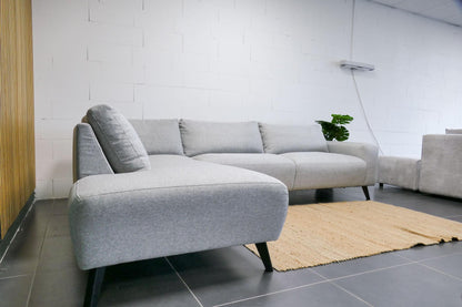 Refurbished Moderne Hoekbank Lichtgrijs