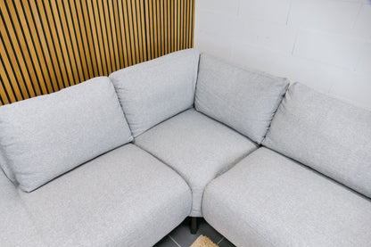Refurbished Moderne Hoekbank Lichtgrijs