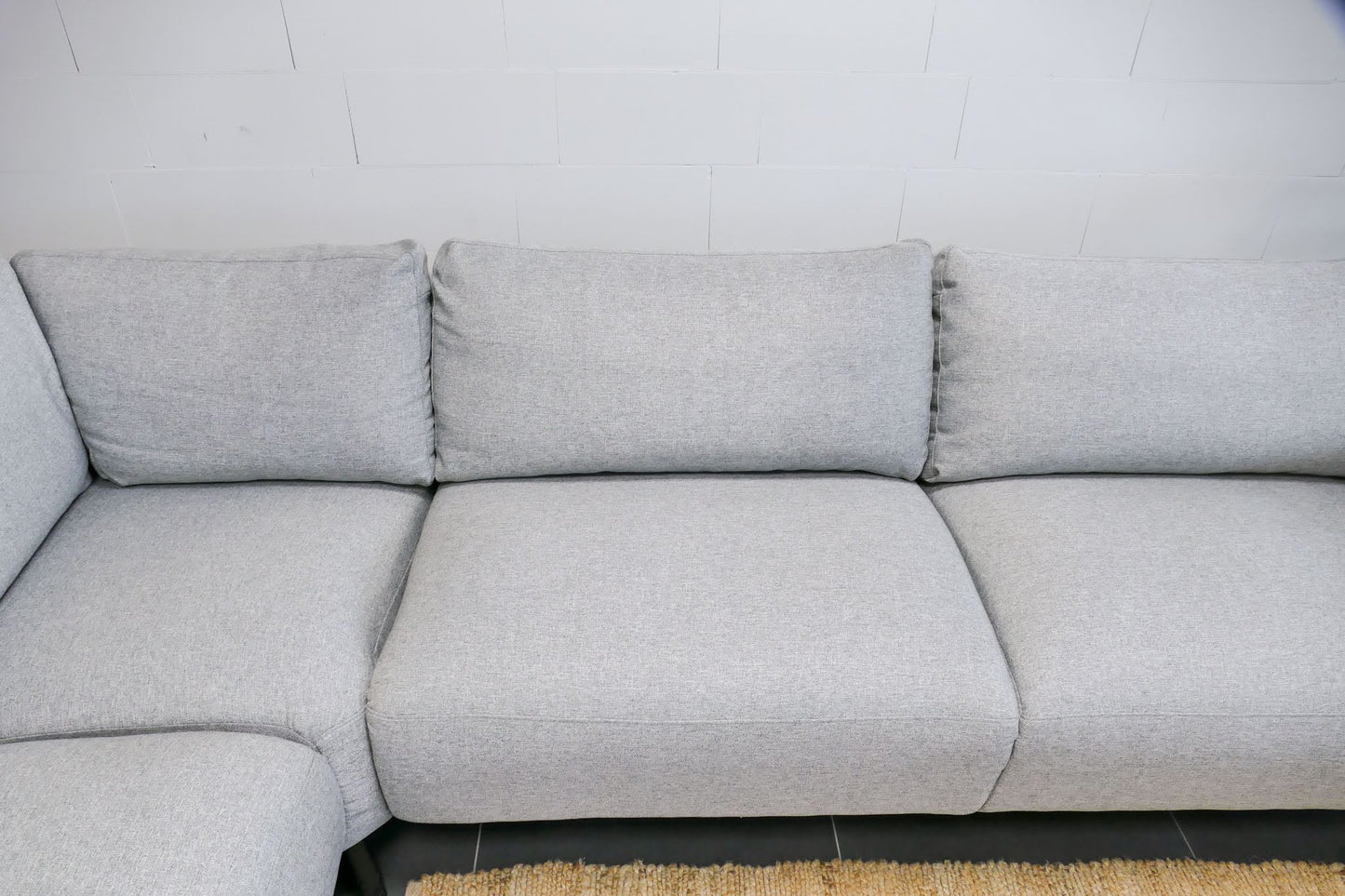Refurbished Moderne Hoekbank Lichtgrijs
