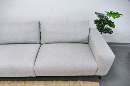 Refurbished Moderne Hoekbank Lichtgrijs