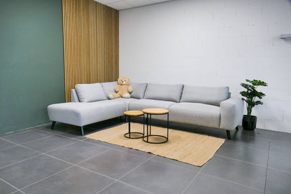 Refurbished Moderne Hoekbank Lichtgrijs