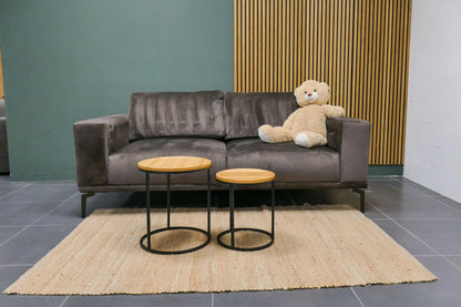 Refurbished 3-zits Lounge bank Antraciet