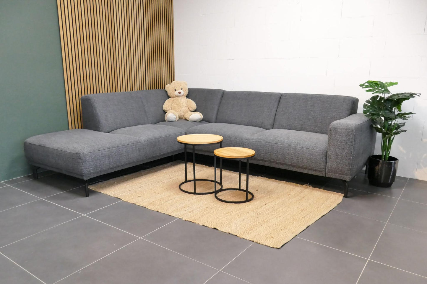 Refurbished Montel Hoekbank Viano Antraciet