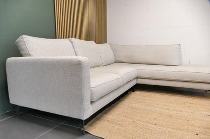 Refurbished Moderne Hoekbank beige