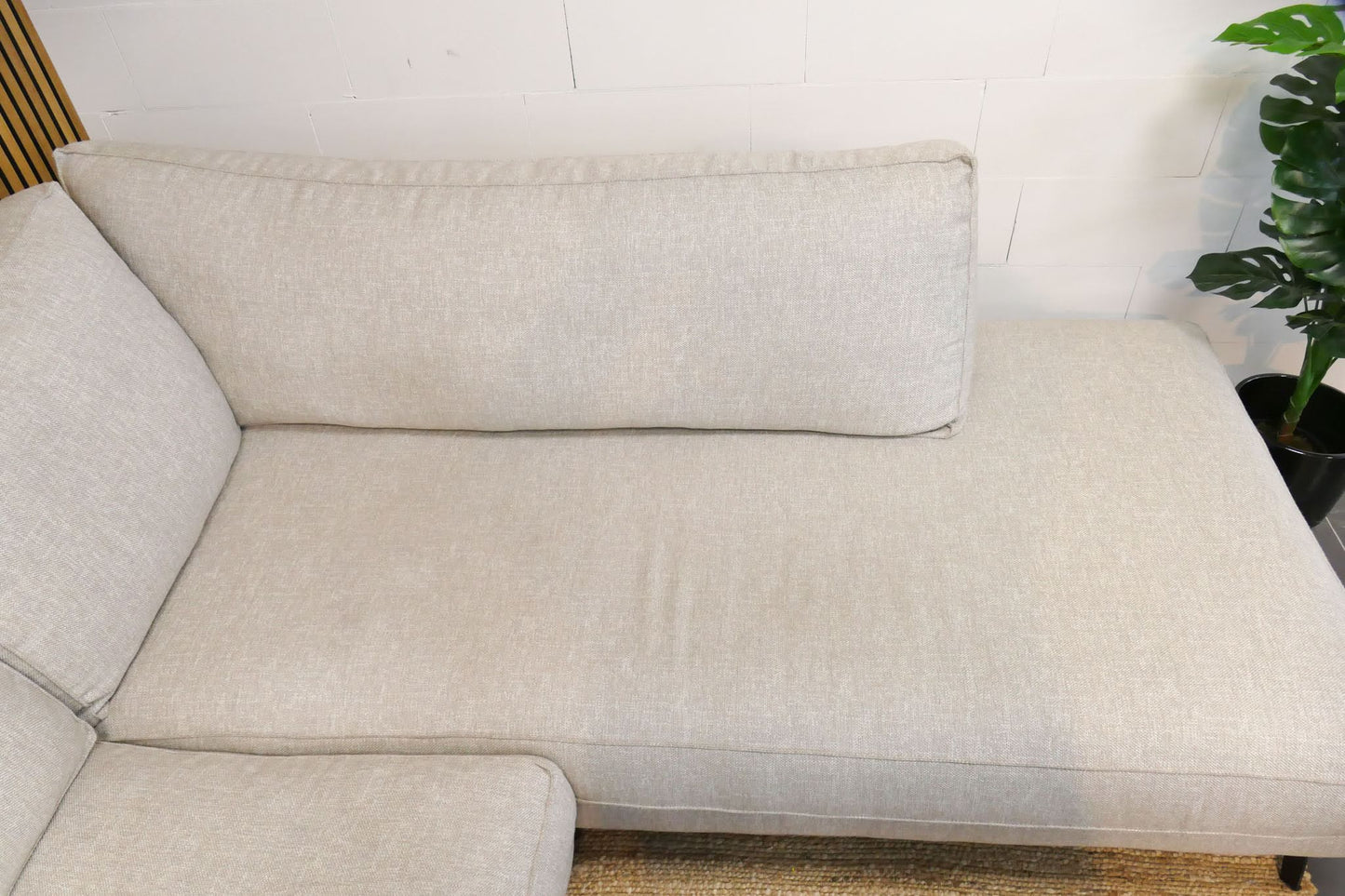 Refurbished Moderne Hoekbank beige